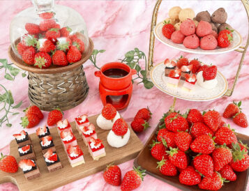 ミニケーキビュッフェ付きいちご狩り（40分食べ放題）